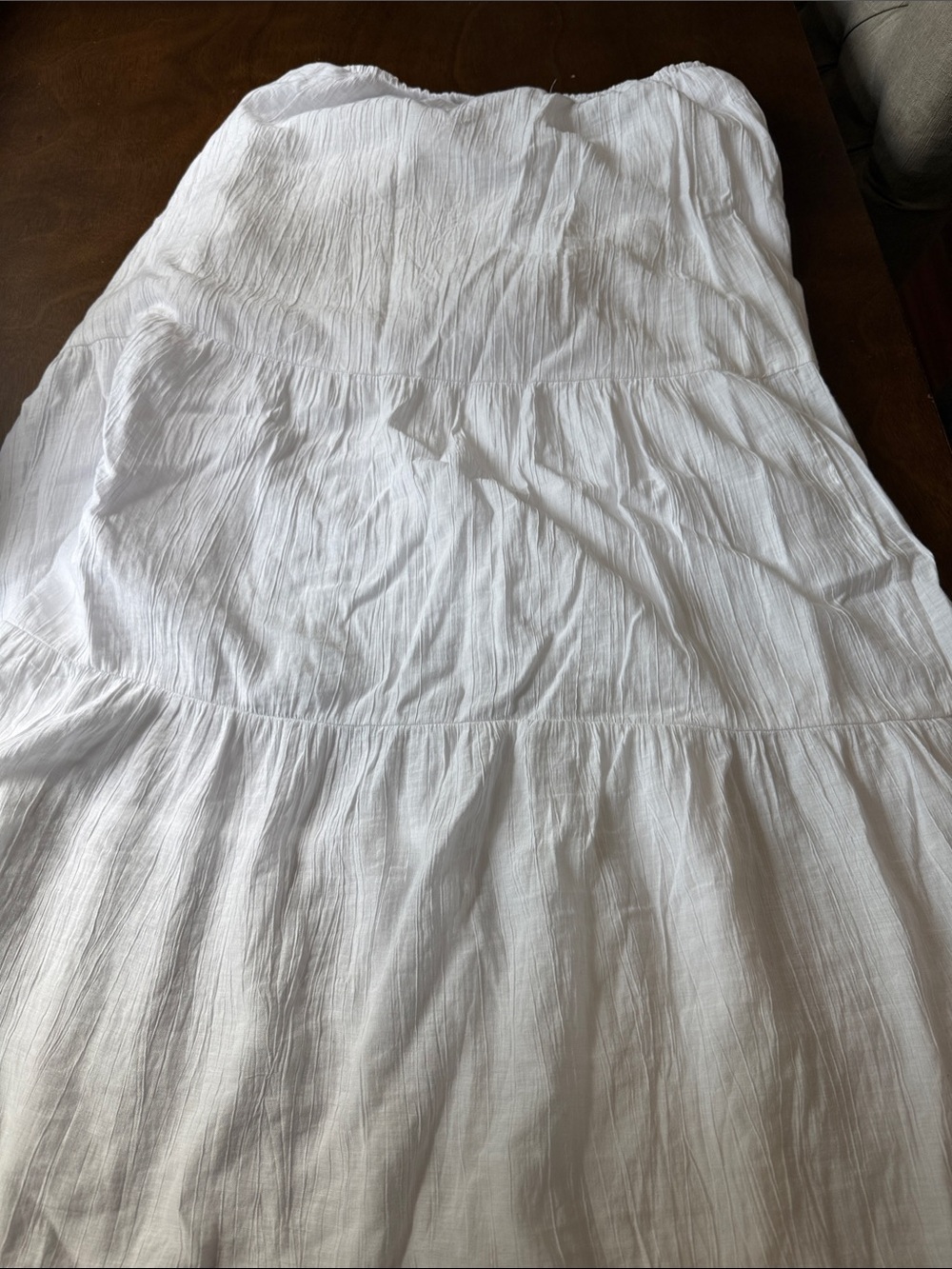 White maxi skirt